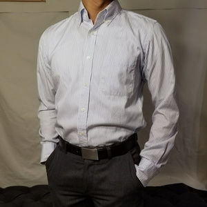 Uniqlo Men's XS Striped Dress Shirt